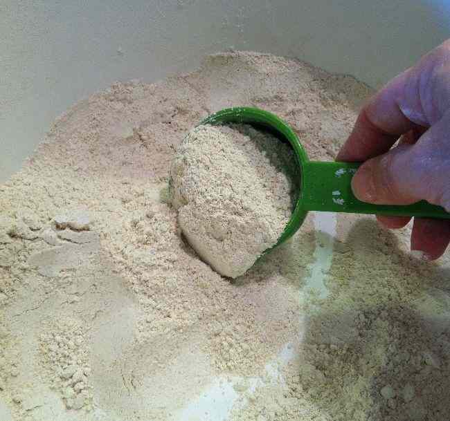 Freshly Milled Wheat flour with beans