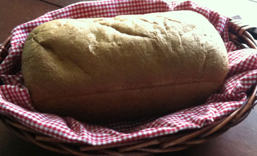 Whole Wheat Bread Loaf in Basket