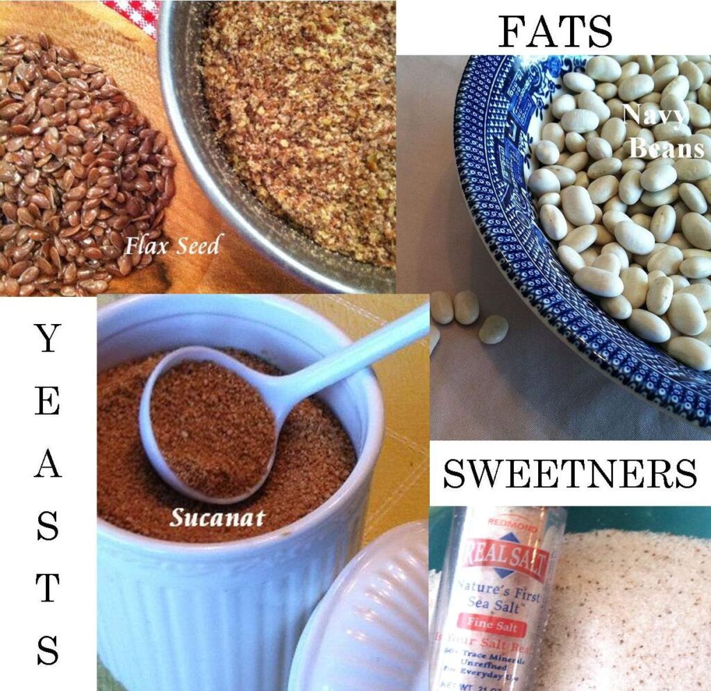 Ingredients: Flax Seed, Sucanat, Navy Beans