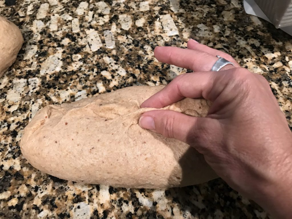 Pinch bread dough seam
