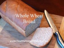 Whole Wheat Bread Loaf on Cutting Board